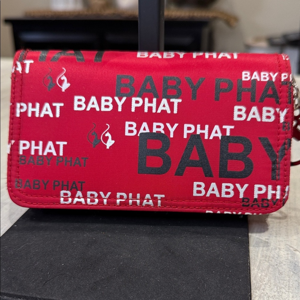 Baby Phat Vibrant Red Logo Wallet